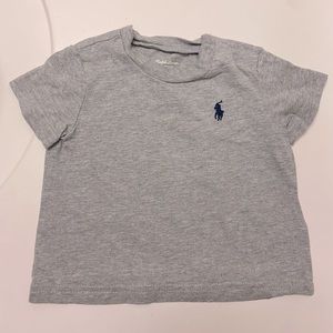 Gray Ralph Lauren infant shirt